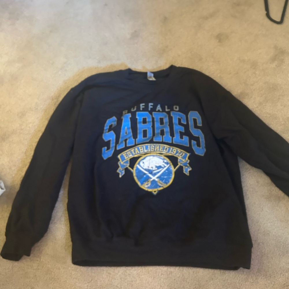 Buffalo Sabres black crew neck sweatshirt